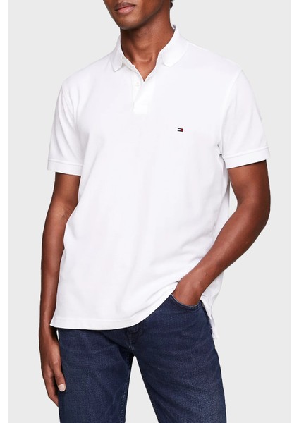Streç Pamuklu Regular Fit Düğmeli Polo Yaka T Shirt Erkek Polo Yaka T Shirt MW0MW17770 Ybr