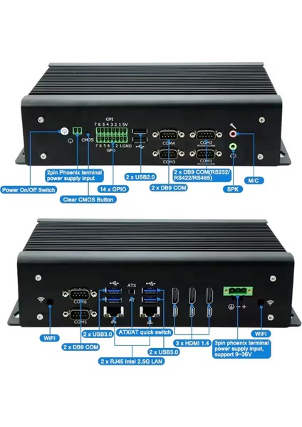 MW1070NX Intel Core i7 9750H 16GB 256GB SSD Freedos Mini PC