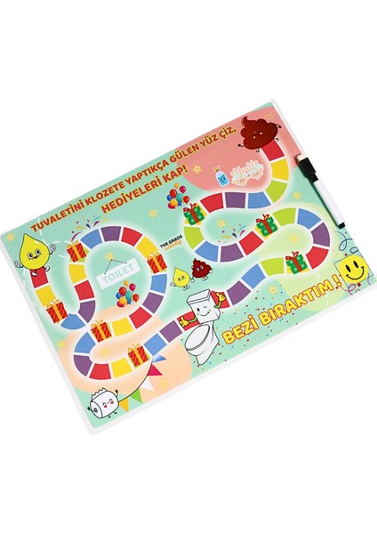 The Grade 0-3 Yaş Yaz-Sil Bezi Bırakıyorum Bez bırakma etkinlik.Sertifkalı Eğlenceli ve Eğitici Set (30 cm x 43,5 Cm) modelleri
