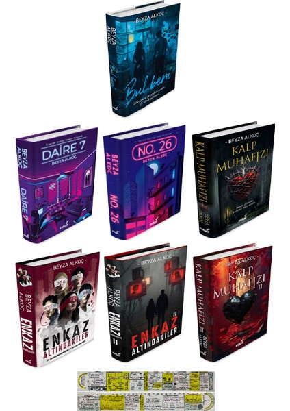 Edebiyat Roman / 7 Kitap Set (Matematik Öğreten Cetvel) - Beyza Alkoç