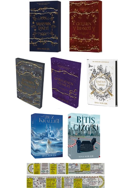 Edebiyat Roman / 7 Kitap Set (Matematik Öğreten Cetvel) - Sena Nur Işık