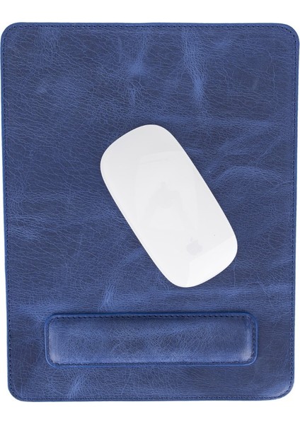 Deri Bilek Destekli Mousepad, Isim Yazılabilir Ofis Hediyesi, Ergonomik Sağlıklı Mousepad