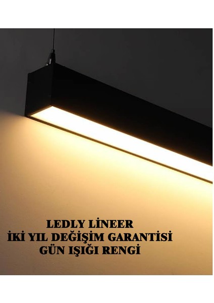 Lineer Sarkıt 150 cm 54W Siyah Kasa (Iki Işık Rengi Seçenegi )