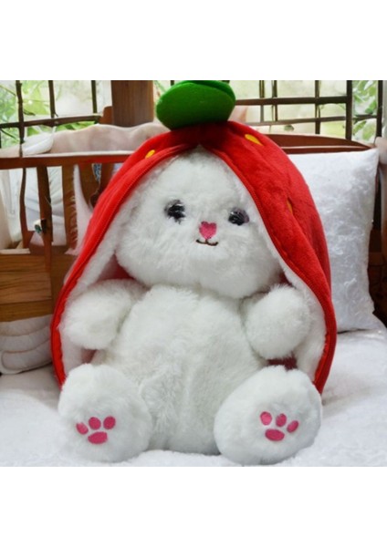 Çilek Tavşan Sevgiliye Özel Tasarım Büyük Boy(Açık Hali 80CM Kapalı Hali 40CM.)