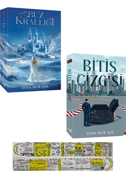 Buz Krallığı / Bitiş Çizgisi / 2 Kitap Set (Matematik Öğreten Cetvel) - Sena Nur Işık