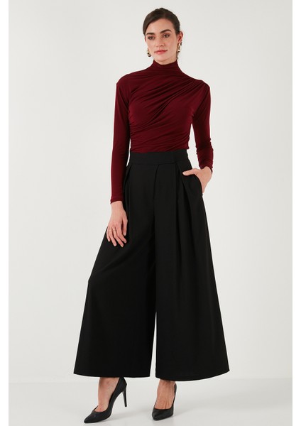 Streç Büzgü Detaylı Slim Fit Dik Yaka Bluz Bayan Bluz 669925 modelleri