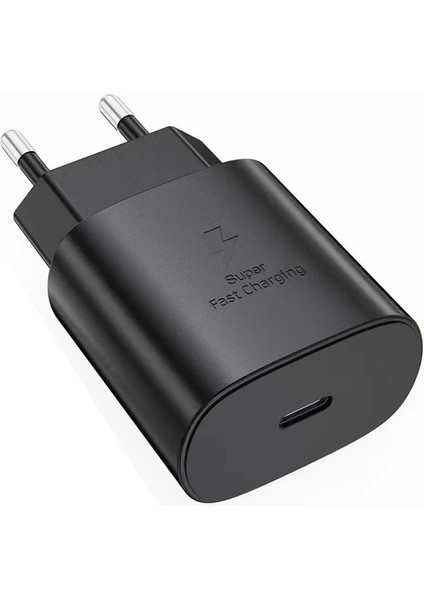 A24 Uyumlu Şarj Aleti ve Kablosu 25W Hızlı Şarj Type C Kablo