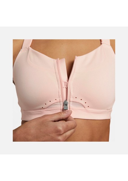 Nke Dri-Fit Alpha High-Support Padded Zip Training Kadın Pembe Pedli Spor Sütyen Bra DD0436-610 indirimleri
