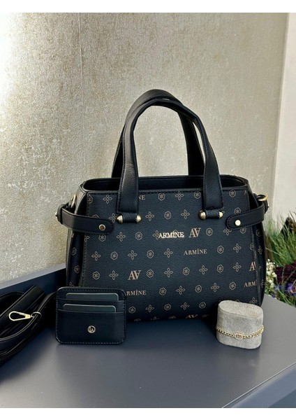 Kartlık ve Bileklik Hediyeli El ve Kol Çantası Omuz Çantası VS.BLKT.0136