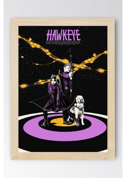 Hawkeye Çerçeveli Tablo - Marvel Dizi Posteri Tablo