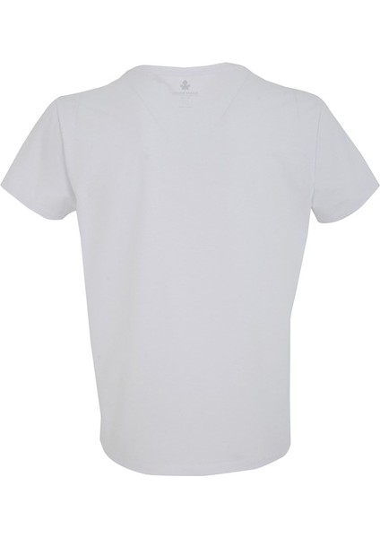 V Yaka T-shirt N-Simplo - Beyaz