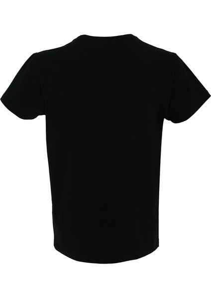 V Yaka T-shirt N-Simplo - Siyah