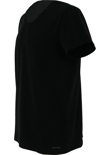 V Yaka T-shirt N-Simplo - Siyah
