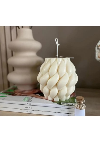 Ipek Hobi Kıvrık Yağmur Damlası Şekilli Mum Kalıbı