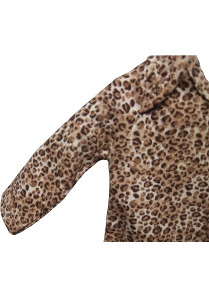 Leopar Desenli Uzun Kol Body