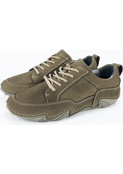 Erkek Gri Deri Ortopedik Casual Ayakkabı modelleri