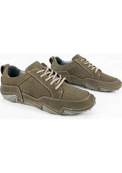 Erkek Gri Deri Ortopedik Casual Ayakkabı indirimleri