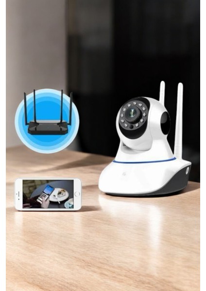 Ev Kamerası Wifi Kamerası Video Kayıt Çift Yönlü Hareket Sensörü Bebek