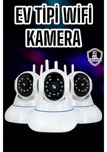 Wifi Kamerası Çift Yönlü Bebek Güvenlik Kamerası Gece Görüşlü