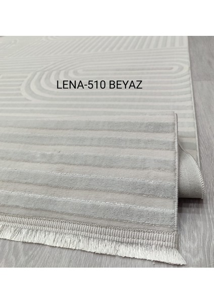 Decoser Lena Koleksiyonu Dokuma Halı DH510 Beyaz