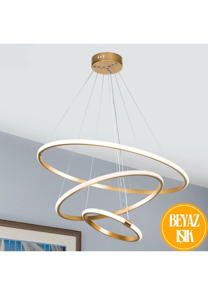 Robin Modern Üçlü 3 Lü Sarkıt Avize Beyaz Ledli