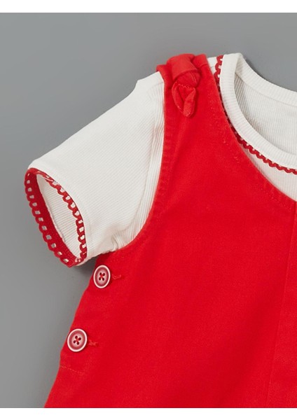 Lcw Kids Bisiklet Yaka Kız Çocuk Tişört ve Tulum 2'li fiyatları