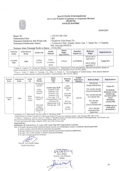 Lavanta Balı 450 G Cam Kavanoz
