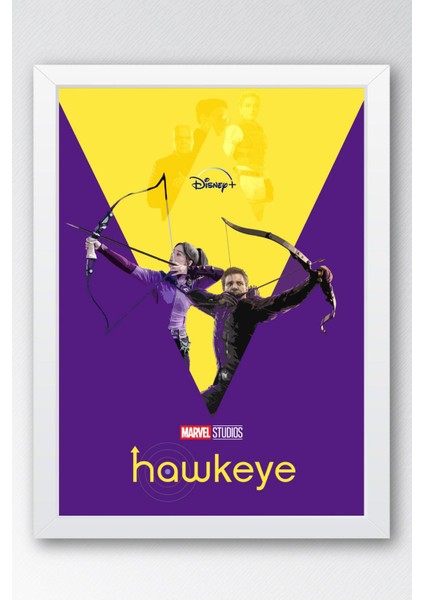 Hawkeye Çerçeveli Tablo - Marvel Dizi Posteri Tablo