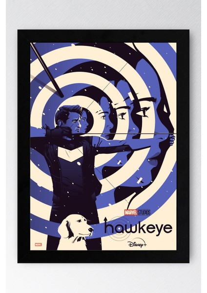 Hawkeye Çerçeveli Tablo - Marvel Dizi Posteri Tablo