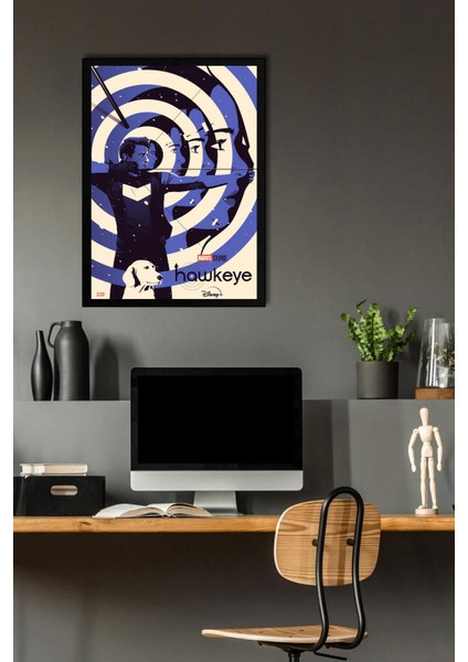 Hawkeye Çerçeveli Tablo - Marvel Dizi Posteri Tablo fiyatları