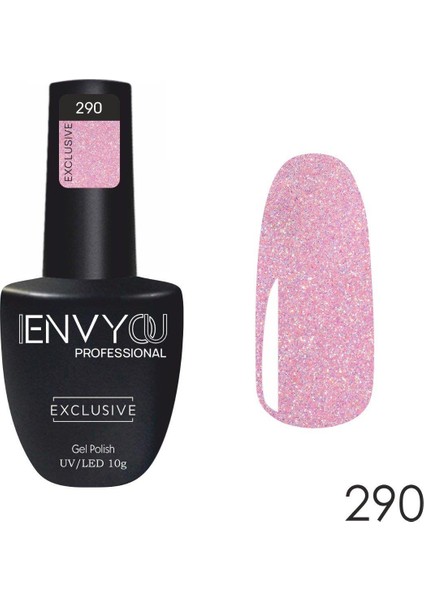 Kalıcı Oje Exclusive Simli Açık Pembe Nude 10gr No:290