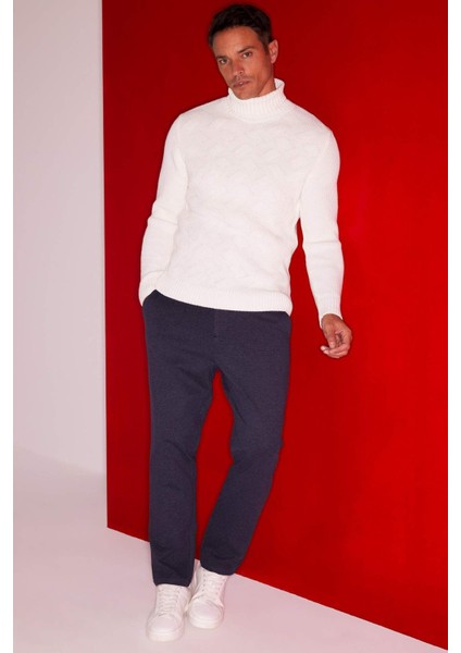 Pantolon Tailored Regular Fit Basic Düz Cepli Düz Paça D3707AX24AU