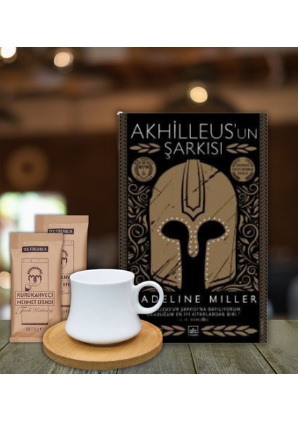 Akhilleusun Şarkısı Kutupkitap Bambu Fincan Türk Kahvesi Kişiye Özel Not Akhilleusun Şarkısı Kitap Hediye Seti