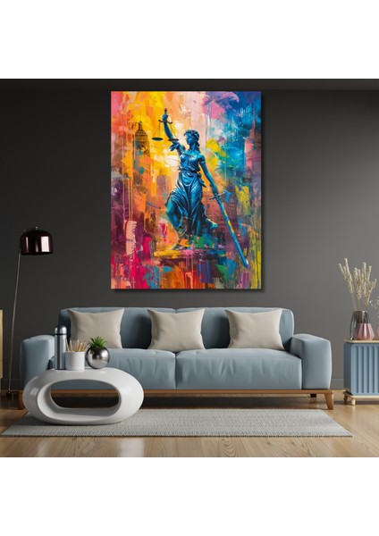 Dijital Baskı Kanvas Adalet Tablosu Ofis Tablosu Avukatlık Hukuk Bürosu Tablosu Kanvas Tablo fiyatları