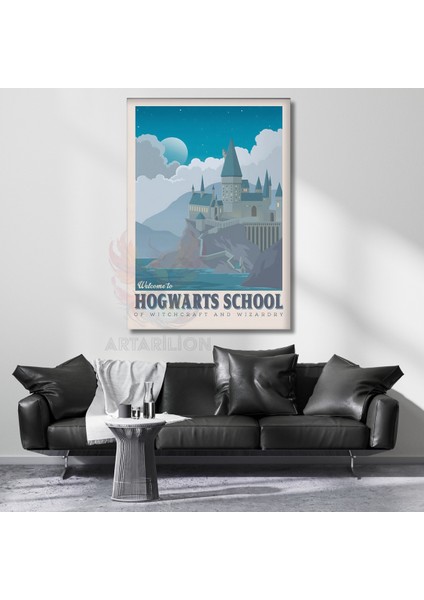 Harry Potter Kanvas Tablo Hogwards Okulu Temalı Tablo Film Dizi Temalı Tablo