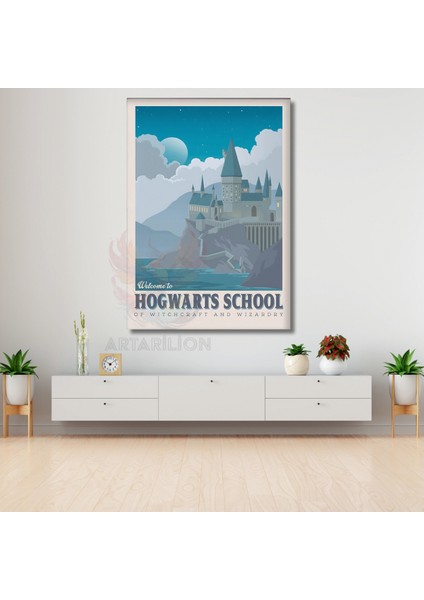 Harry Potter Kanvas Tablo Hogwards Okulu Temalı Tablo Film Dizi Temalı Tablo modelleri