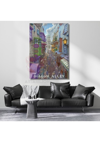 Kanvas Tablo Harry Potter Tablo Diagon Alley Dijital Baskı Kanvas Tablo Film Temalı Tablo