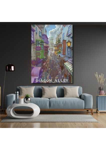 Kanvas Tablo Harry Potter Tablo Diagon Alley Dijital Baskı Kanvas Tablo Film Temalı Tablo