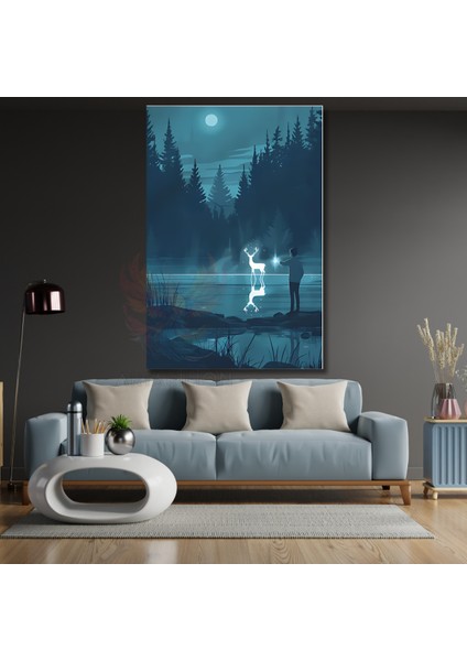 Harry Potter Patronus Kanvas Tablo Dizi Film Tablosu Harry Potter Temalı Tablo fiyatları