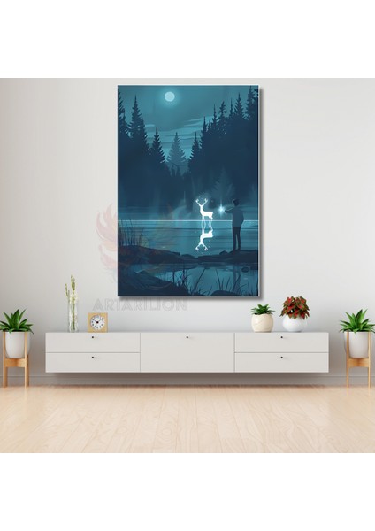 Harry Potter Patronus Kanvas Tablo Dizi Film Tablosu Harry Potter Temalı Tablo modelleri