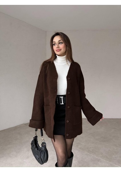 Oversize Basic Hırka