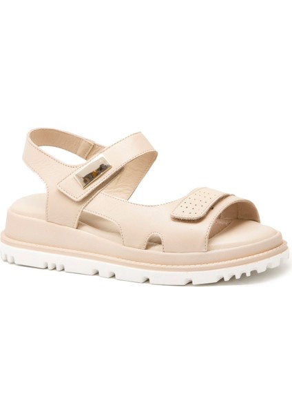 Rch M15 Bej Bayan Sandalet Terlik Sandalet