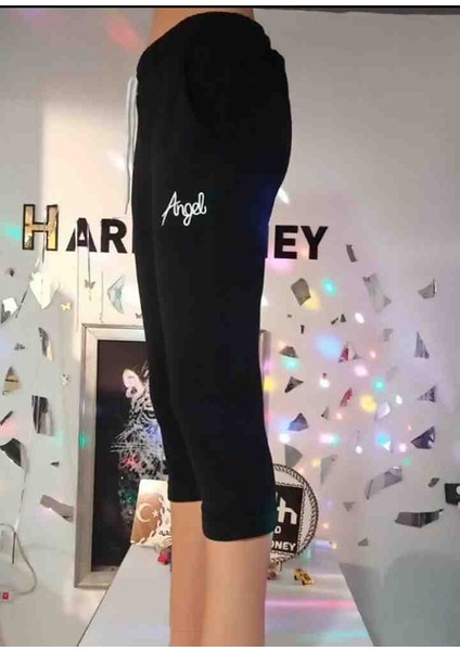 Pamuklu Cepli Lastik Belli Kadın Kapri