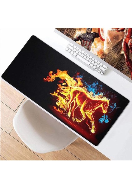 At Horse 70X30 cm Speed Kaymaz Taban Dikişli Oyuncu Gaming Mouse Pad fırsatları