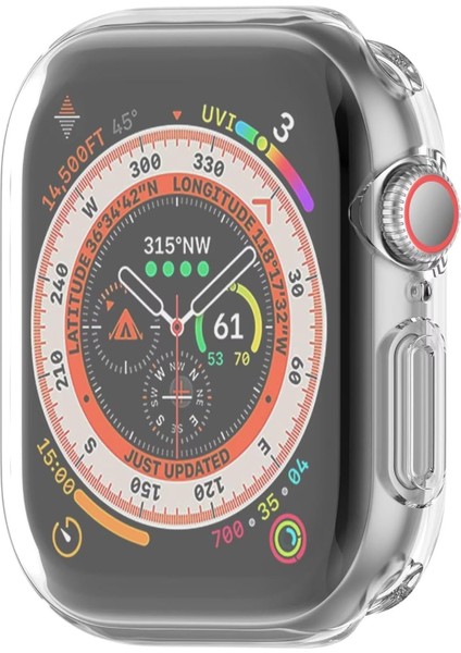 Apple Watch 10 46MM Uyumlu Kasa Koruyucu Şeffaf Silikon Hd Ekran Koruyucu fiyatları