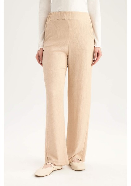 Relax Fit Beli Lastikli Basic Düz Bürümcük Pantolon Z8788AZ24WN fırsatları