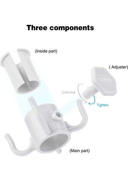 Plaj Şemsiye Askısı - Ayarlanabilir Şemsiye Kancası - Şemsiye Askı Aparatı - Şemsiye Aparatı Asma - Şemsiye Askılığı 1 ADET fiyatları