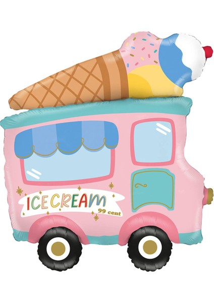 Dondurma Arabası Folyo Balon 1 Adet