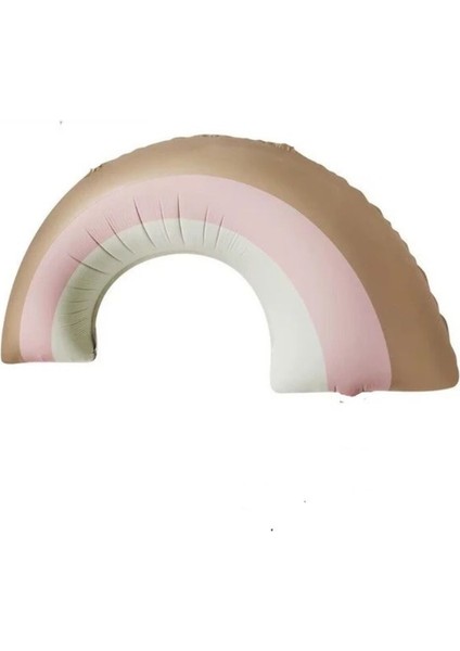 Retro Gökkuşağı Pembe Folyo Balon 82 x 53 cm 1 Adet