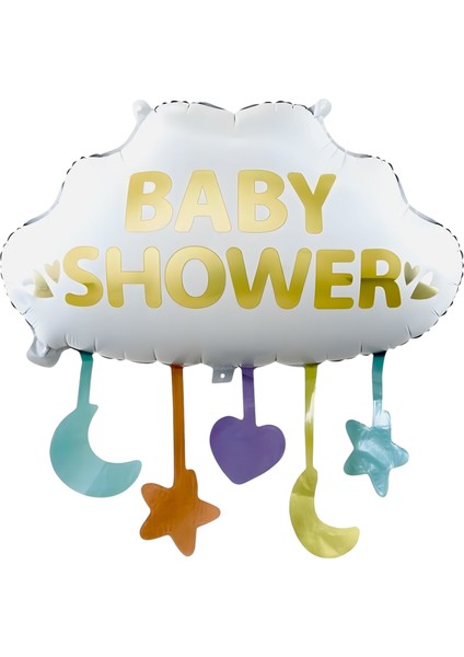 Sarkaçlı Baby Shower Bulut Folyo Balon 1 Adet